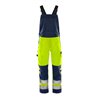 Fristads High Vis Green Latzhose Kl. 2 1030 GPLU Größe D84 Warnschutz-Gelb/Marine