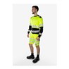 Fristads High Vis Green Stretch-Shorts Kl. 2 2648 GSTP Größe C50 Warnschutz-Gelb