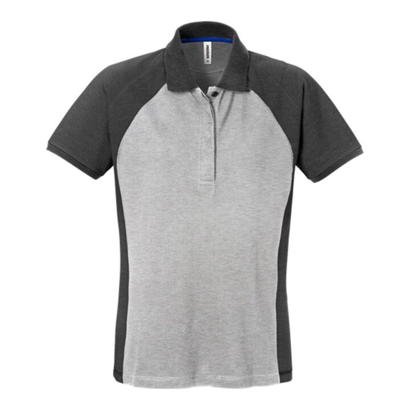 Fristads Acode Poloshirt Damen 7651 PIQ Größe 2XL Grau/Dunkelgrau