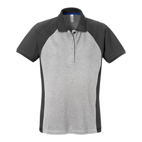 Fristads Acode Poloshirt Damen 7651 PIQ Größe M Grau/Dunkelgrau