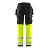 Fristads High Vis Green Handwerker Stretchhose Kl. 1 2643 GSTP Größe C156 Warnschutz-Gelb/Schwarz