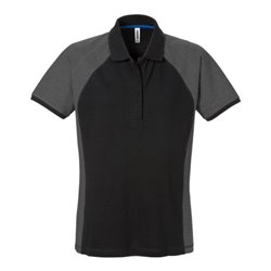 Fristads Acode Poloshirt Damen 7651 PIQ Größe M Schwarz/Grau