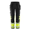 Fristads High Vis Green Handwerker Stretchhose Kl. 1 2643 GSTP Größe C50 Warnschutz-Gelb/Schwarz