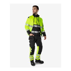 Fristads High Vis Green Handwerker Stretchhose Kl. 1 2643 GSTP Größe C50 Warnschutz-Gelb/Schwarz