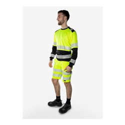 Fristads High Vis Green Stretch-Shorts Kl. 2 2648 GSTP Größe C64 Warnschutz-Orange