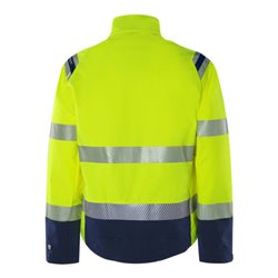 Fristads High Vis Green Stretchjacke Kl. 3 4647 GSTP Größe L Warnschutz-Gelb/Marine