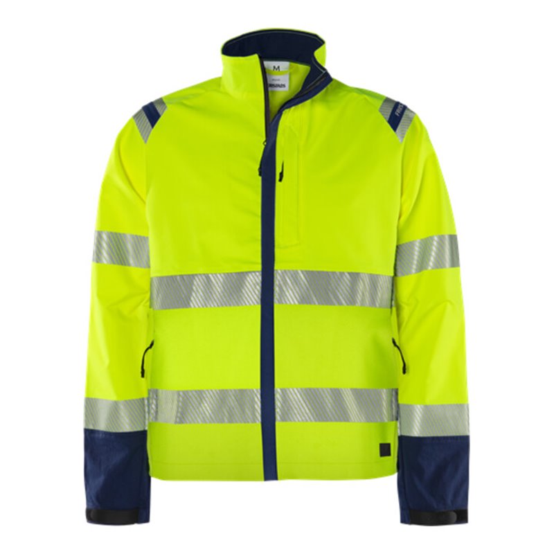 Fristads High Vis Green Stretchjacke Kl. 3 4647 GSTP Größe M Warnschutz-Gelb/Marine