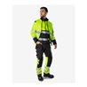 Fristads High Vis Green Handwerker Stretchhose Kl. 1 2643 GSTP Größe D92 Warnschutz-Gelb/Schwarz