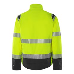 Fristads High Vis Green Stretchjacke Kl. 3 4647 GSTP Größe L Warnschutz-Gelb/Schwarz