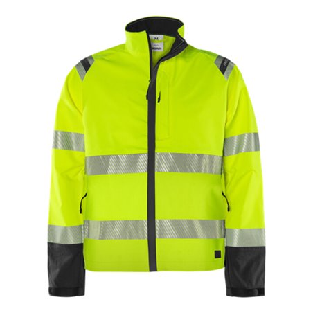 Fristads High Vis Green Stretchjacke Kl. 3 4647 GSTP Größe XL Warnschutz-Gelb/Schwarz