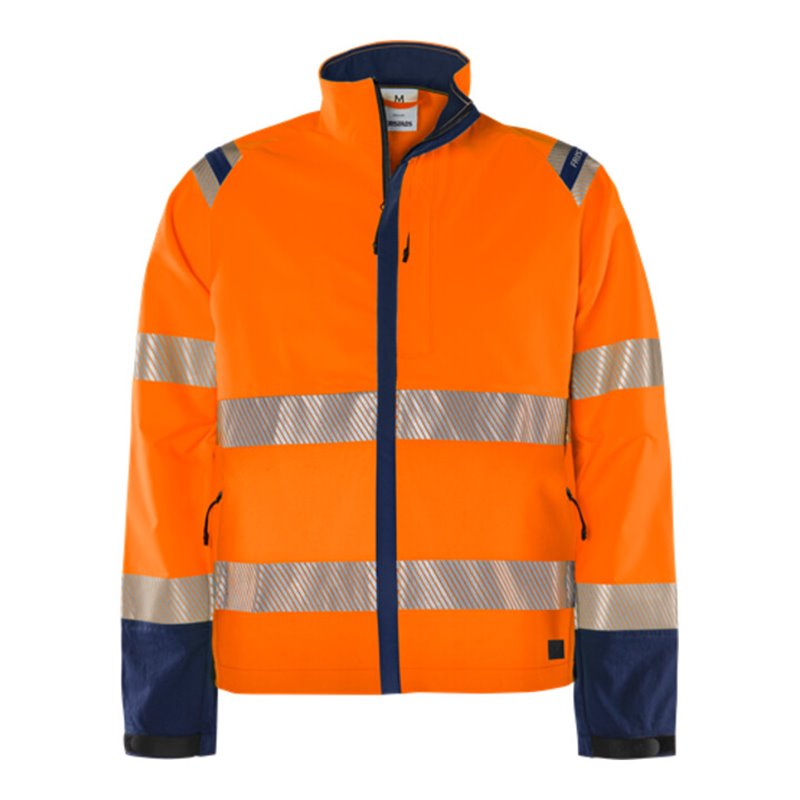 Fristads High Vis Green Stretchjacke Kl. 3 4647 GSTP Größe 2XL Warnschutz-Orange/Marine