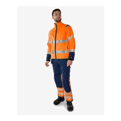 Fristads High Vis Green Stretchjacke Kl. 3 4647 GSTP Größe L Warnschutz-Orange/Marine