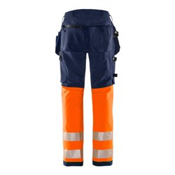Fristads High Vis Green Handwerker Stretchhose Kl. 1 2643 GSTP Größe C54 Warnschutz-Orange/Marine
