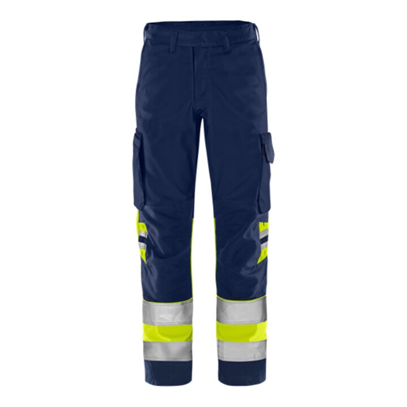 Fristads High Vis Green Hose Kl.1 2668 GPLU Größe C150 Warnschutz-Gelb/Marine