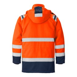 Fristads High Vis Winterparka Kl. 3 4042 PP Größe 4XL Warnschutz-Orange/Marine