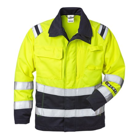 Fristads Flamestat High Vis Jacke Kl. 3 4175 ATHS Größe 4XL Warnschutz-Gelb/Marine