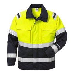 Fristads Flamestat High Vis Jacke Kl. 2 4176 ATHS Größe 4XL Warnschutz-Gelb/Marine