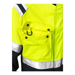 Fristads Flamestat High Vis Jacke Kl. 2 4176 ATHS Größe 4XL Warnschutz-Gelb/Marine