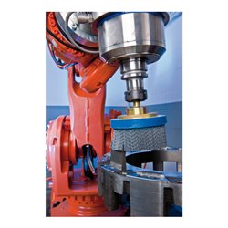 PFERD TOOLS COMPOSITE Tellerbürste DBUR Ø 76x22,2 mm Bohrung SiC-Filament-Ø 1,10mm Korn 120 stationär