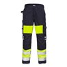 Fristads Flamestat High Vis Hose Damen Kl. 1 2776 ATHS Größe 38 Warnschutz-Gelb/Marine