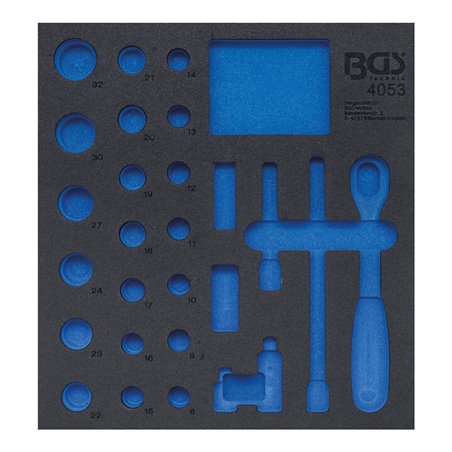 BGS Werkstattwageneinlage 2/3 4053-1, leer, für Art. 4053