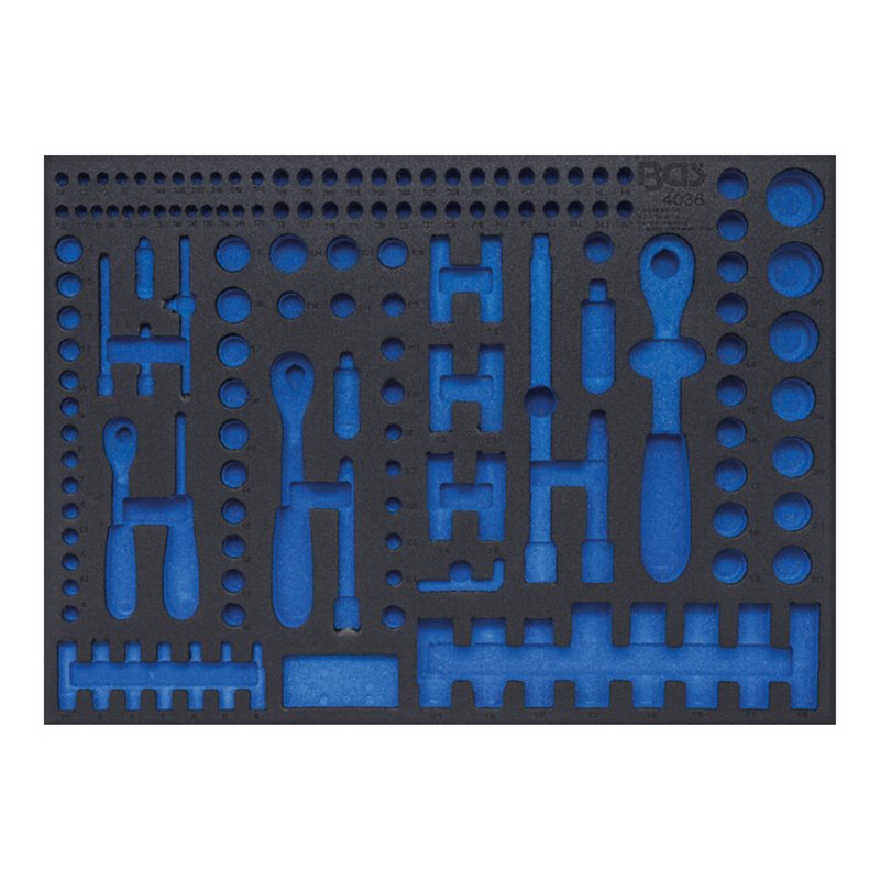 BGS Werkstattwageneinlage 3/3 4036-1, leer, für Art. 4036