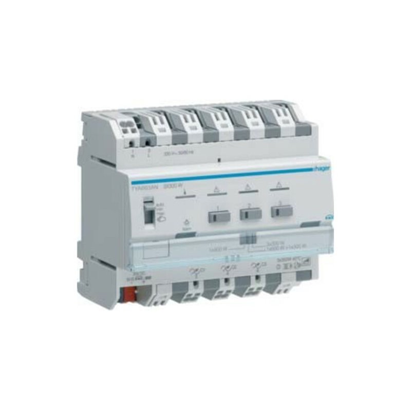 Hager Universal-Dimmaktor 3-f.KNX3x300WESL/LED TYA663AN