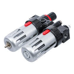 BGS Druckluft-Filter / Öler-Einheit mit Druckregler 8603
