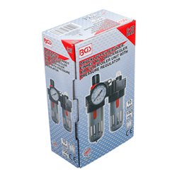 BGS Druckluft-Filter / Öler-Einheit mit Druckregler 8603