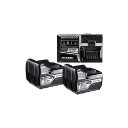 HiKOKI 2 Akkus 18 V 5,0 Ah BSL1850C + Ladegerät UC18YSL