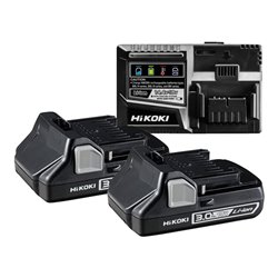 HiKOKI 2 Akkus 18 V 3,0 Ah + Ladegerät 4270298