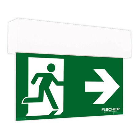 fischer Rettungszeichenleuchte3/8h opt.Mesh/NB Add.on S1U383M
