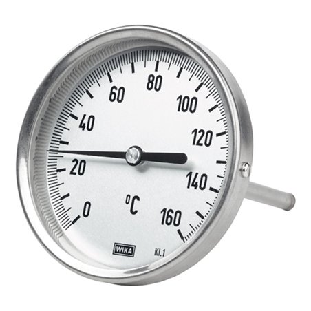 Riegler Bimetallthermometer, G 1/2 hinten, L100, Ã˜ 100, 0 °C bis 200 °C