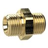 Riegler Doppelgewindenippel, zylindrisch, G 3 a., G 3 a., SW 95, Messing
