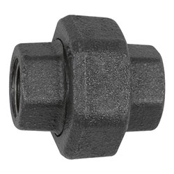 Riegler Verschraubung 330, flachdichtend, Rp 3, Rp 3, Temperg. schw.