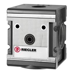 Riegler Verteiler »multifix«, breite Ausführung, BG 4, G 3/4, 4 Abgänge