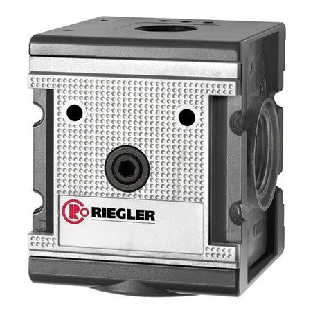 Riegler Verteiler »multifix«, breite Ausführung, BG 4, G 3/4, 4 Abgänge