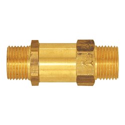 Riegler Rückschlagventil, Durchgangsform, MS, G 3/4 AG, 0,1 bar