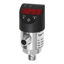 Riegler Elektr. Druckschalter, Digitalanzeige, M12x1, G 1/4, 0-60 bar