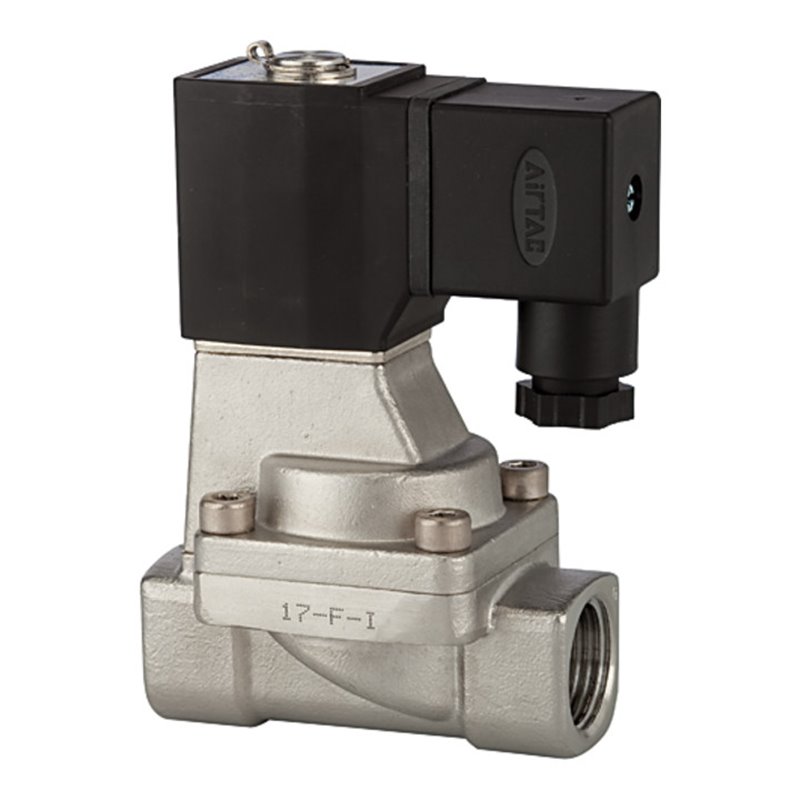 Riegler 2/2-Wege-MV., ES, NC, vorg., 24 V DC, G 1/2, PN 0,5-10 bar