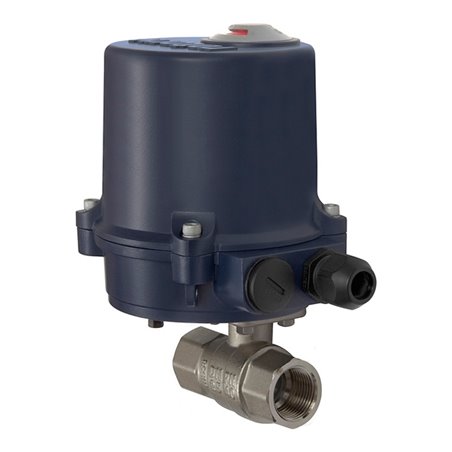 Riegler 2-Wege-Messingkuha, elektr. Stellantr., 230 V AC, 50 Hz, Rp 1 1/4