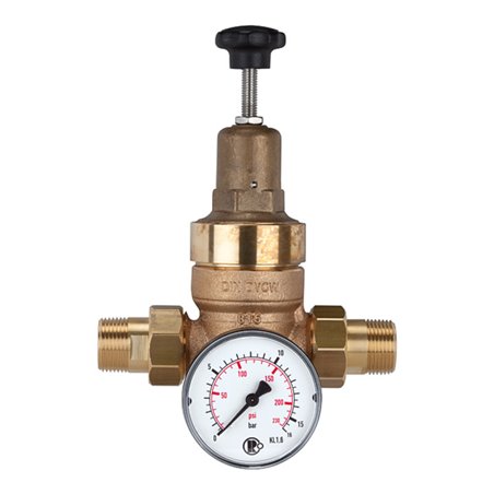 Riegler Druckregler für Trinkwasser, ohne DVGW, R 1 1/4, 1,5 - 12 bar