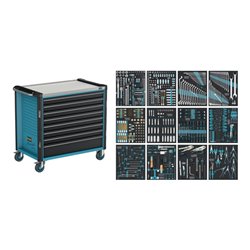 Wkz.wagen 179NXXL-8D/619 B1133xT642xH1020mm 1000kg 8 Schubl.616-tlg.Stahlbl.HAZE