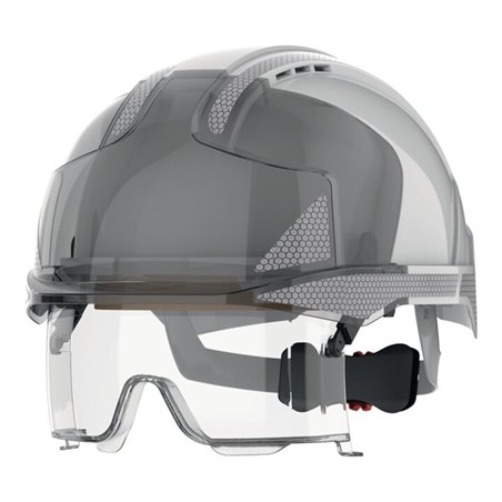Industriekletterhelm EVO® VISTAlens® weiß/smoke ABS EN 397,EN 50365 JSP