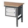 Unterbauschrank H395xB490xT600mm anthrazitgrau/lichtgrau 2 Schubl.Einfachauszug