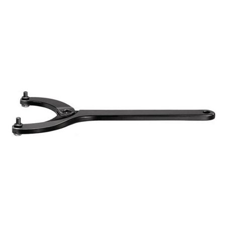 Gelenk-Stirnlochschlüssel 18-40x4mm Zapfen wechselbar i.Brünierton angelassen