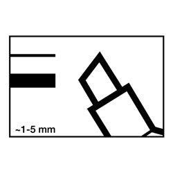 Permanentmarker 3300 grün Strich-B.1-5mm Keilspitze EDDING