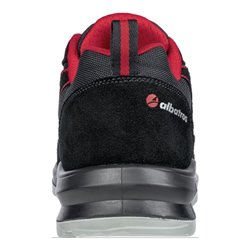 Berufsschuh CLIFTON ST LOW Gr.42 schwarz/rot hydrophobiertes Leder