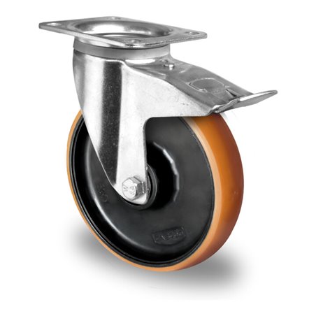 CASCOO Lenkrolle mit Totalfeststeller ø 160 mm Serie Z4U5 Doppelkugellager E-Serie