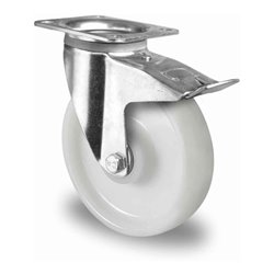 CASCOO Lenkrolle mit Totalfeststeller ø 200 mm Serie Z0Z0 Doppelkugellager E-Serie